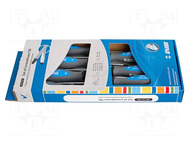 Phillips,slot; TBI; Material: chrome vanadium steel; 7pcs. UNIOR UNIOR-611986