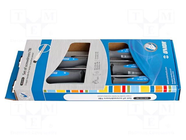 Slot; 3.5x0.5mm,4x0.8mm,5.5x1mm,6.5x1.2mm,8x1.2mm; TBI; 5pcs. UNIOR UNIOR-616320