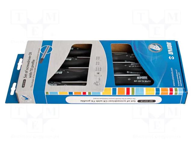 Kit: screwdrivers; Torx®; TX10,TX15,TX20,TX25,TX27,TX30,TX40; CR UNIOR UNIOR-617031
