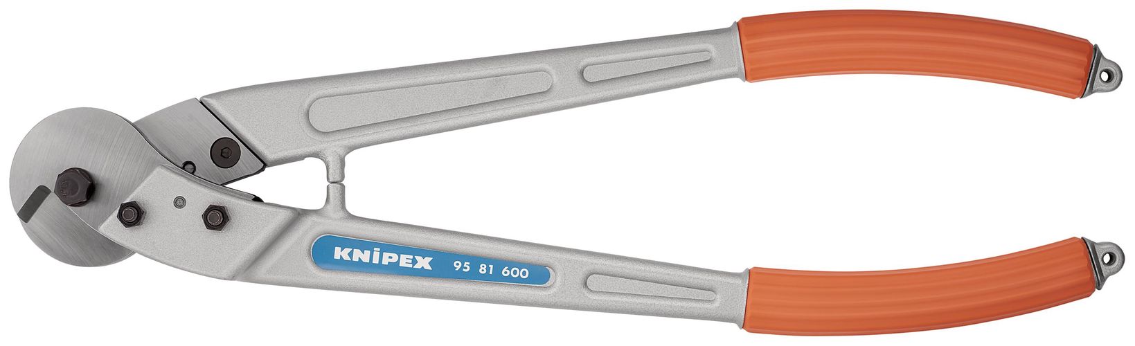 KNIPEX 95 81 600 Wire Rope and ACSR-Cable Cutter with plastic handles galvanized 600 mm 95 81 600 4003773025344