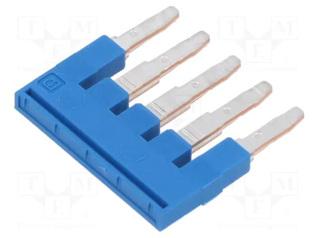 Comb bridge; ways: 5; blue; Width: 5mm; UL94V-0 PHOENIX CONTACT FBS5-5BU