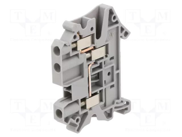 Splice terminal: rail; screw terminal; grey; polyamide; 0.14÷6mm2 PHOENIX CONTACT UT4-TWIN