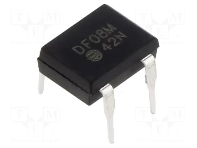 Bridge rectifier: single-phase; Urmax: 800V; If: 1A; Ifsm: 50A; DFM FAGOR DF08MTU
