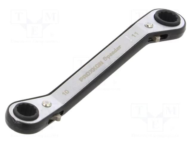 Wrench; box,with ratchet; 10mm,11mm; Speeder PROXXON PR23205