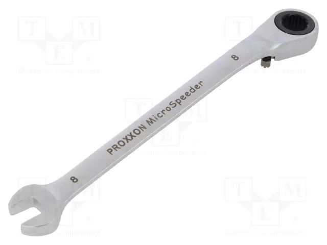 Wrench; combination spanner,with ratchet; 8mm; MicroSpeeder PROXXON PR23130