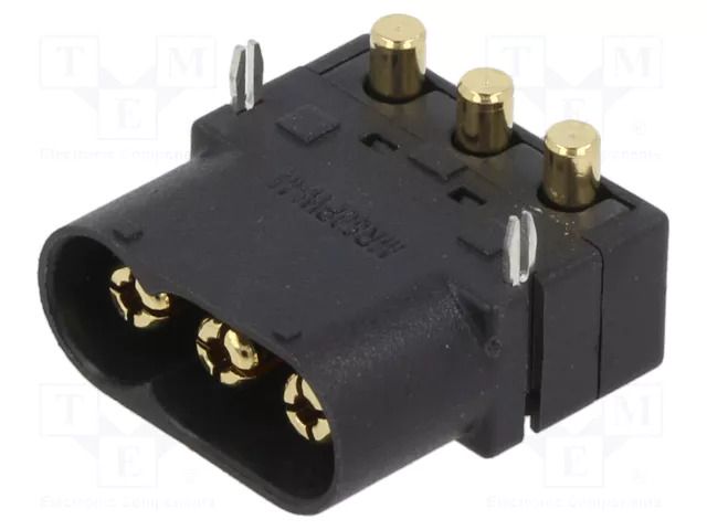 Connector: DC supply; socket; male; MR60; 35A; 600V; PIN: 3; on PCBs AMASS MR60PW-M