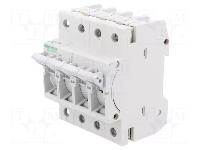 Fuse disconnector; D01; for DIN rail mounting; 16A; Poles: 3+N SCHNEIDER ELECTRIC MGN01716
