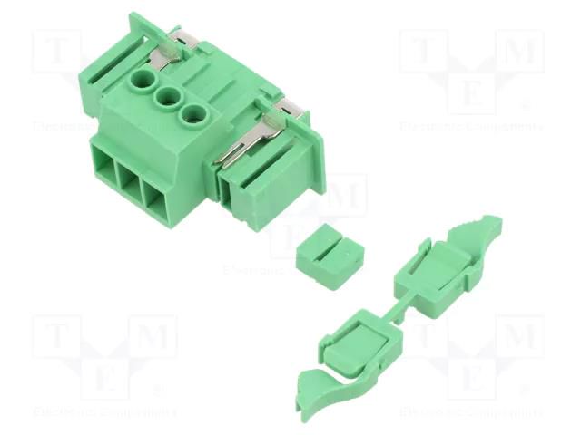 Pluggable terminal block; 7.62mm; ways: 3; straight; socket; male PHOENIX CONTACT DFK-PC5/3-STF-7.62