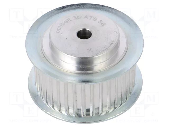 Belt pulley; AT5; W: 25mm; whell width: 36mm; Ø: 56.05mm; aluminium OPTIBELT 36-AT5-36-200ZA