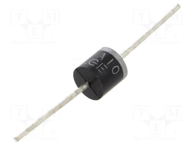 Diode: rectifying; THT; 1kV; 10A; Ifsm: 400A; R6; Ufmax: 1V; Ir: 10uA LUGUANG ELECTRONIC 10A10-LGE