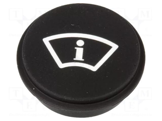 Button; round; Ø21mm; black; 09 EAO 09-0S12.2963