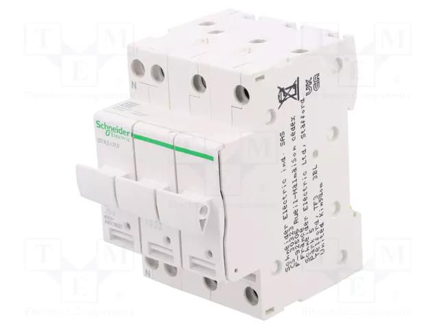 Fuse base; for DIN rail mounting; Poles: 1+N SCHNEIDER ELECTRIC A9N15657