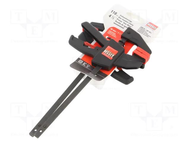 Kit: clips; one-touch operation,quick-fastening; D: 40mm; 2pcs. BESSEY EZS11-4SET