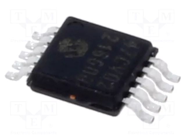 IC: D/A converter; 8bit; Ch: 2; 1.8÷5.5V; MSOP10; -40÷125°C; tube MICROCHIP TECHNOLOGY MCP48CVB02-E/UN