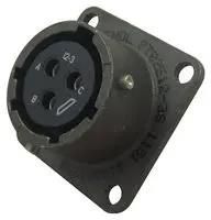 CIRCULAR CONNECTOR, RECEPTACLE, SIZE 12, 3 POSITION, BOX PT02E12-3S.