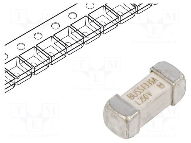 Fuse: fuse; 3.15A; 350VAC; 250VDC; quick blow; ceramic; SMD EATON/BUSSMANN TR-1245UMFF3-15-R