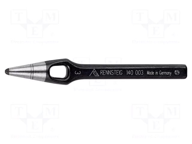 Puncher; for stamping out; 3mm RENNSTEIG REN.1400030