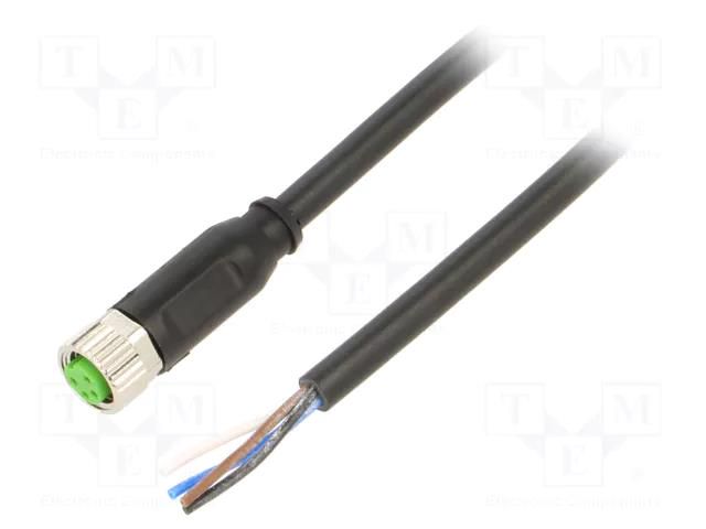 Connection lead; M8; PIN: 4; straight; 1.5m; plug; 30VAC; 4A; PVC MURR ELEKTRONIK 7000-08061-6110150