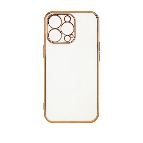 Lighting Color Case for Samsung Galaxy A12 5G gold frame gel cover white, Hurtel 5907769343254 5907769343254