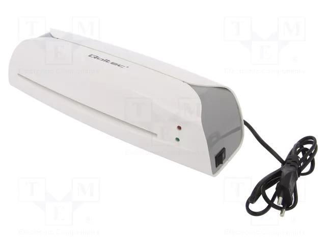 Laminator; Size: A4 QOLTEC QOLTEC-50327