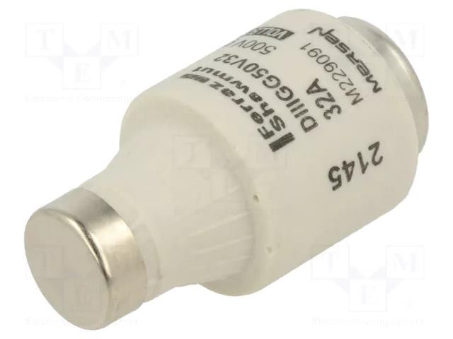 Fuse: fuse; 32A; 500VAC; 500VDC; gG; industrial; DIII MERSEN M229091