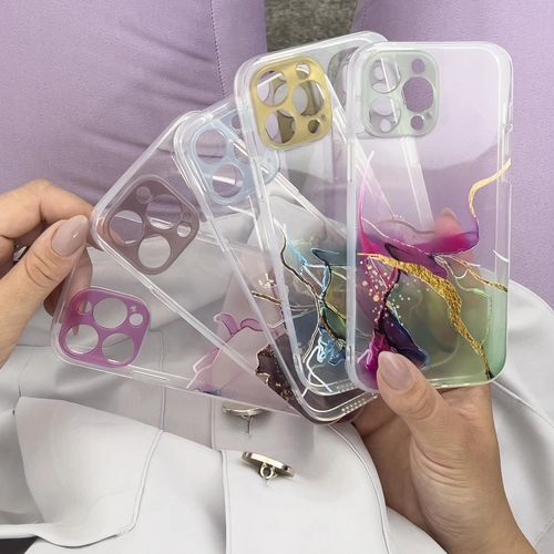 Marble Case Cover for Samsung Galaxy A12 5G Gel Cover Mint Marble, Hurtel 5907769311307 5907769311307