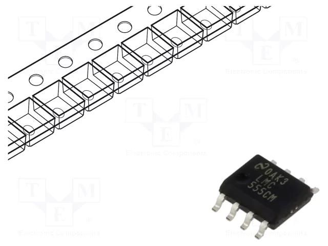 IC: peripheral circuit; astable,monostable,RC timer; 3MHz; SO8 TEXAS INSTRUMENTS LMC555CMX/NOPB