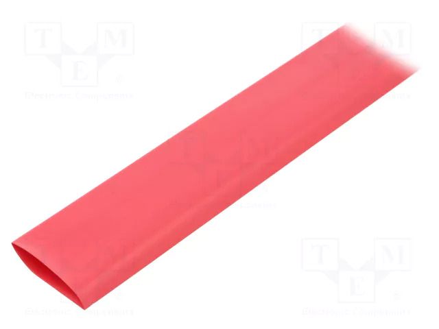 Heat shrink sleeve; glueless; 3: 1; 24mm; L: 1.2m; red; polyolefine TE Connectivity RNF3000-24/8-2-STK