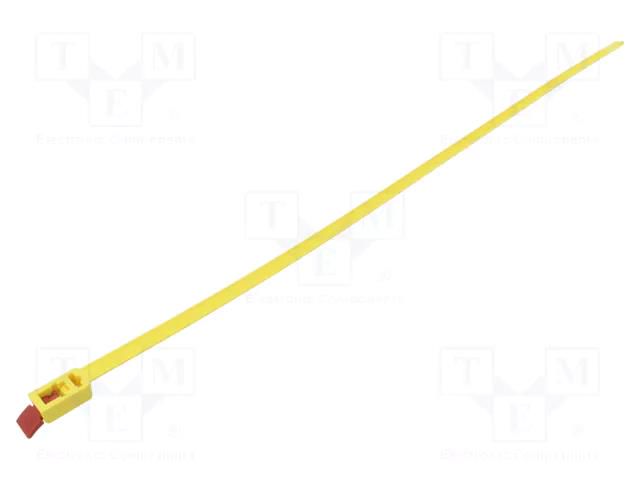 Cable tie; multi use; L: 752mm; W: 13mm; yellow; polyamide; 888N HELLERMANNTYTON RTT750HR-RD/YE