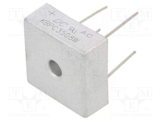 Bridge rectifier: single-phase; Urmax: 800V; If: 35A; Ifsm: 400A DC COMPONENTS KBPC3508W-DC