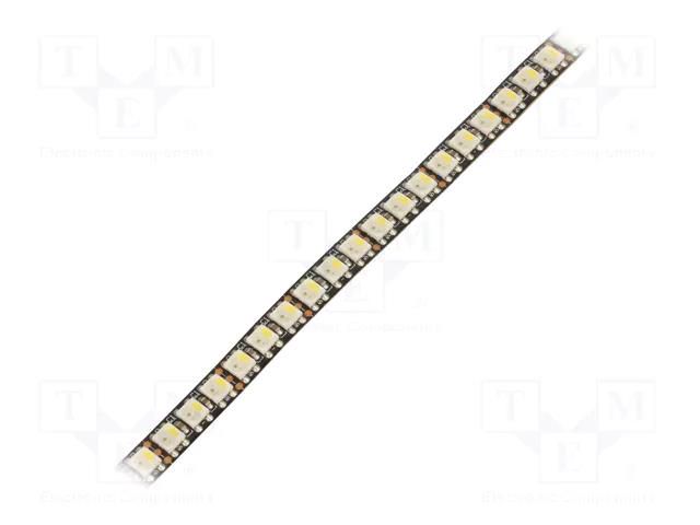 Programmable LED tape; RGBW; 5050; LED/m: 144; 8mm; black PCB; IP65 IPIXEL LED S008144CA4S2-RGBCW