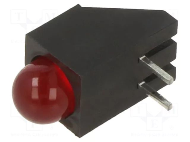 LED; in housing; 4.75mm; No.of diodes: 1; red; 20mA; 60°; 40mcd LUMEX SSF-LXH100ID