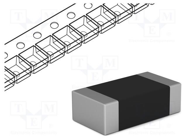 Ferrite: bead; Imp.@ 100MHz: 120Ω; SMD; 200mA; 0603; R: 500mΩ; 180mm MURATA BLM18HB121SN1D