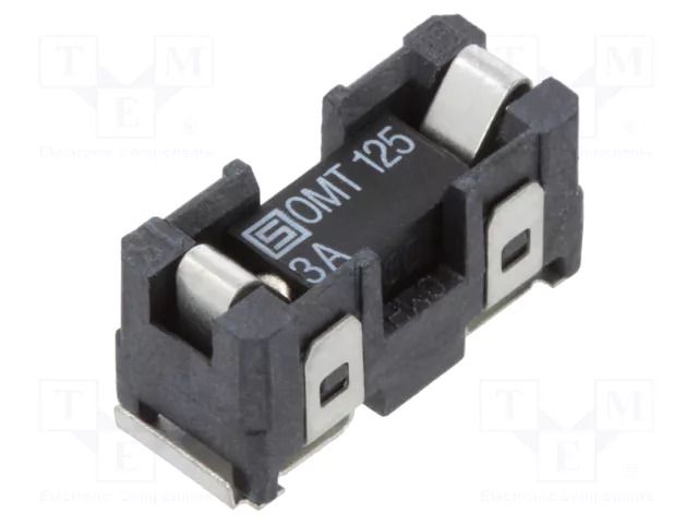 Fuse: fuse; 3A; 125VAC; 125VDC; time-lag; ceramic; SMD; OMZ 125 SCHURTER 3404.2328.11