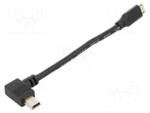 Cable-adapter; 100mm; USB; male,USB B mini ELATEC CAB-BS1