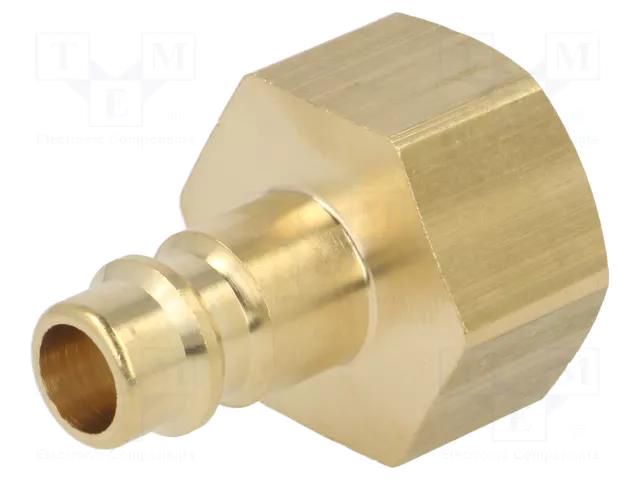 Quick connection coupling; 0÷35bar; brass; 35mm; 1000l/min PNEUMAT ES-12-NI