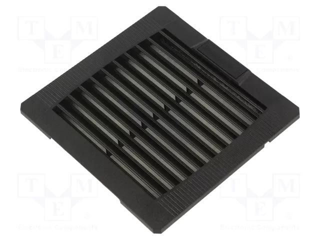 Filter; Cutout: 92x92mm; IP54; Mounting: push-in; black WEIDMÜLLER EF-10-54-BK