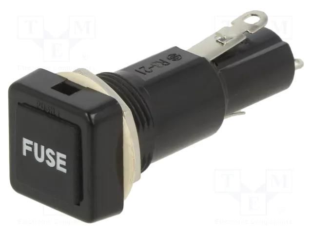 Fuse holder; 6.3x32mm; 10A; on panel; 250VAC; UL94V-1; phenolic OPTIFUSE PMA-PB-01-SOS