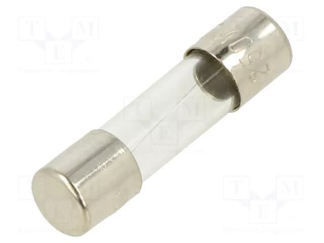 Fuse: fuse; 250mA; 250VAC; quick blow; glass; 5x20mm; bulk OPTIFUSE FSC-250MA