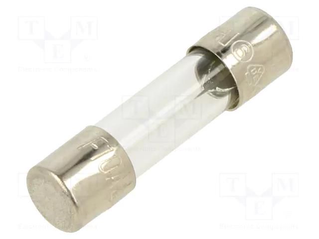 Fuse: fuse; 10A; 250VAC; quick blow; glass; 5x20mm; brass; bulk OPTIFUSE FSD-10A