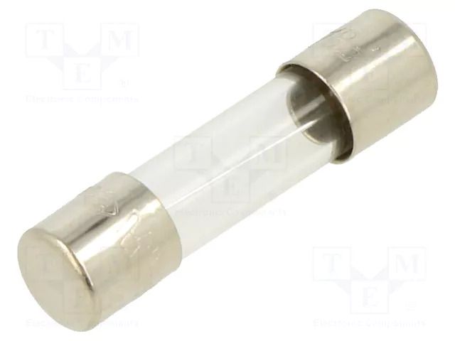 Fuse: fuse; 8A; 250VAC; quick blow; glass; 5x20mm; brass; bulk OPTIFUSE FSD-8A