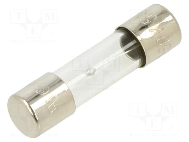 Fuse: fuse; 5A; 250VAC; medium time-lag; glass; 5x20mm; brass; bulk OPTIFUSE MSC-5A