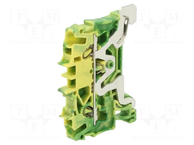 Splice terminal: rail; 2002; for DIN rail mounting; spring clamp WAGO 2002-1207