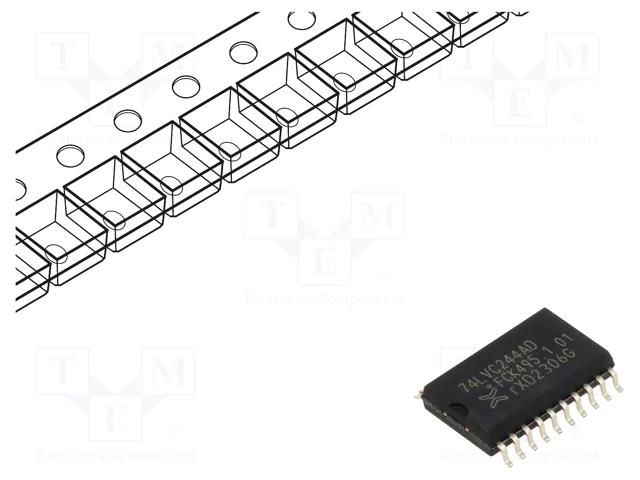 IC: digital; buffer,non-inverting,line driver; Ch: 8; CMOS,TTL NEXPERIA 74LVC244AD.118