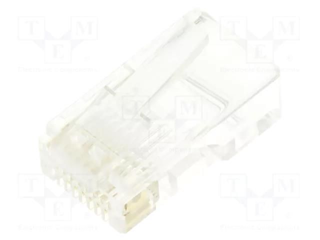 Connector: RJ45; plug; PIN: 8; Cat: 5e; unshielded,pass through HSM C0020-88RANM40R