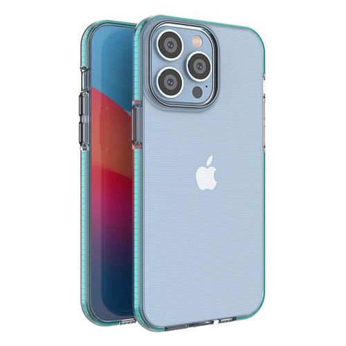 Spring Case for iPhone 14 Pro Max silicone cover with frame light blue, Hurtel 5907769348518 5907769348518