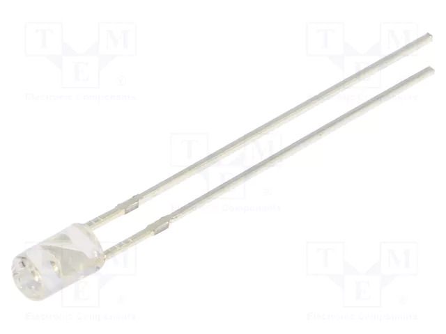 LED; green; 3mm; 1560÷2180mcd; 140°; Front: flat; 5VDC; No.of term: 2 OPTOSUPPLY OSG5DA3HE1B-5V