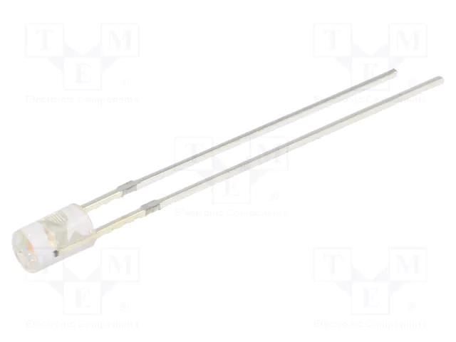LED; pink; 3mm; 330÷500mcd; 140°; Front: flat; 5VDC; No.of term: 2 OPTOSUPPLY OSK5DK3HE1B-5V
