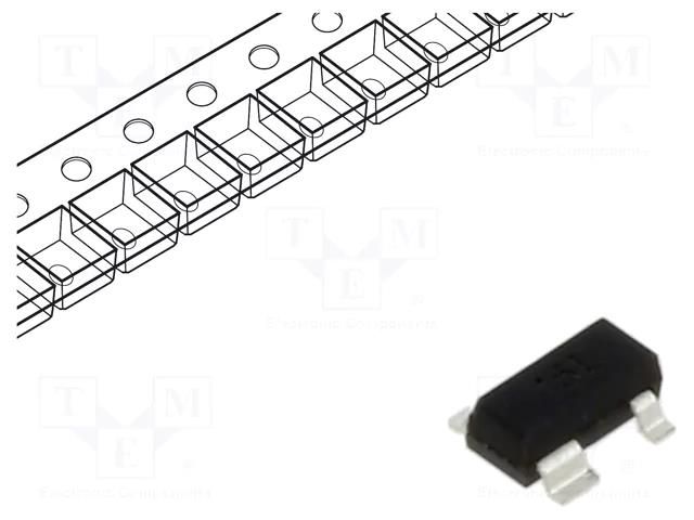 Diode: TVS array; 16.7V; 15A; 500W; bidirectional; SOT143; Ch: 1 SEMTECH LCDA15C-1.TCT