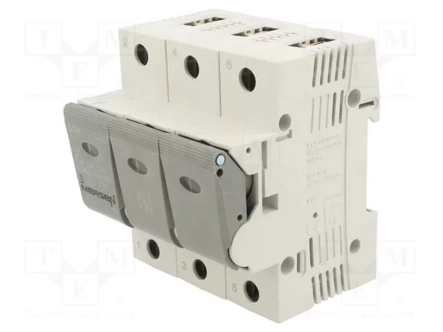 Fuse disconnector; D02; for DIN rail mounting; 50A; 400V; Poles: 3 MERSEN P1012611